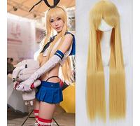 ydound anime Coser wig Shimakaze Cosplay Wig Kantai Collection Costume Play Wigs Halloween Costumes Hair Wig Cap