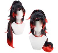 ydound kokushibou wig cosplay costume anime nera nera lunghe parrucca con parrucca cosplay anime wig coser