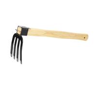 YDRCESMI Attrezzo Giardino Manuale, Zappa, forca, Combo con Manico in Legno per Scavare, rastrellare, diserbare, arieggiare Il Terreno