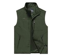 YDSH Uomo Gilet Outdoor Uomo Taglie Forti Giacca Smanicata Outdoor Uomo Tooling Senza Maniche Casual Lavoro Fotografia Pesca campeggio M-5XL