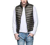 YDSH Uomo Giubbotto Smanicato Piumino Senza Maniche Gilet per Inverno,Autunno Invernale Gilet di Piumino Uomo Corto Senza Maniche Giubbotto Giù Ultraleggeri Caldo Gilet