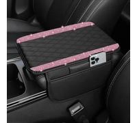 YDSTNiu Copri Bracciolo Auto per MG Marvel R Performance 2022-2025, Cuscino Console Centrale Protezione Bracciolo Imbottitura Bracciolo Accessori Interni,Pink