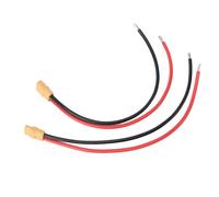 YDuupxe 1 Paio di Cavi con Connettore XT60H, Lunghezza del Cavo 25 Cm, Adattatori per Connettori Femmina e Maschio con Cavo in Silicone 12 AWG 250 Mm per Drone Auto Barca