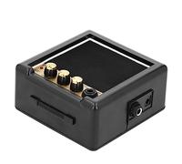 YDuupxe Amplificatore per Chitarra, Mini Altoparlante Portatile con Controllo del Volume e del Tono, Alta sensibilità per Esercitarsi con il Basso della Chitarra Elettrica, Oro Nero 3W