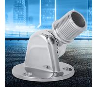 YDuupxe Base Antenna per Barca Supporto 25 Mm in Acciaio Inossidabile 316 con Filettatura, Facile Installazione e Rimozione per Staffa per Antenne VHF Marine, Testa a Cricchetto Regolabile a 180°,