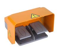 YDuupxe Berm Dual Foot Switch YDT1-18 380VAC con Materiale in Lega di Scudo di Grandi Dimensioni per Esercitazioni di Torne