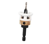 YDuupxe Bit di Trapano Contropiede con Arresto della profondità 3,2x8 Mm Mm 1/4 Pollice Gambo Esagonale 82 Gradi Contarsink Testa di profondità Regolabile per Alluminio in Metallo in