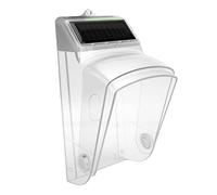 YDuupxe Campanello Solare per Porta con Allarme Pioggia e Batteria da | di allarme da 100 dB, paralume rotante regolabile di 30 gradi, protezione PC trasparente per ingressi esterni
