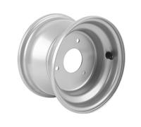 YDuupxe Cerchi 7 Pollici Kart Go Kart 7 Pollici Atv RIM in Lega di Alluminio 3 Fori Bulloni 16x8,00-7 Largo 136 Mm Argento Arrugginito per la Bici Cameriera a Kart Kart Kart Atv