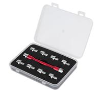 YDuupxe Chiave per Raggi per Moto, Set di Chiavi CNC per 5.0 5.2 .4 .6 .8 6.0 .2 .4 8 con Punte Intercambiabili, Adatta Alla Maggior Parte delle Moto (C(rosso))