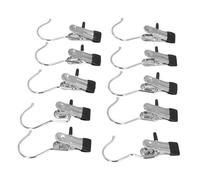 YDuupxe Clamp/Holder per Gancio a Coda Corta Clamp/Holder per Appendere in Acciaio Inossidabile Ganci per Calzini per Vestiti Dip Plastica Asciugatura per Bucato Conservazione di Documenti Perni