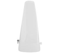 YDuupxe Durata Premium, Tempismo Musicale Accurato, Design Piramidale Senza Tempo, Metronomo Meccanico con Guscio in Acciaio Plastico e Timone Oscillante per Tempismo Musicale (WHITE)