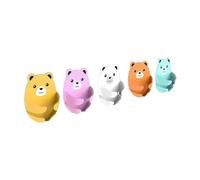 YDuupxe Gancio Adesivo da Muro a Forma di Orso Carino, Supporti Adesivi Senza Trapano, Robusto per, Bagno, Ufficio, 5 Pezzi