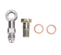 YDuupxe Kit Connettore Adattatore Banjo Metrica Acciaio Inossidabile Cuscinetto Carico Forte Collegamento 4an a 1/8 Pollici con Rondelle di Rame