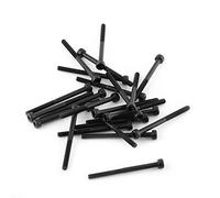 YDuupxe M3 Set di Viti per Testa a Incavo Esagonale 12,9 Gradi in Lega di Acciaio Al Carbonio 17 (M3*40mm （filo parzialmente） 24PCS)