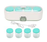YDuupxe Macchina per Yogurt Automatica, Macchina per Yogurt Digitale Compatta e Compatta con Avvio con un con 4 Vasetti per Vino di Riso Natto per Uso Domestico
