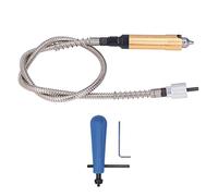 YDuupxe Mandrino di Prolunga per Albero Flessibile in Gomma ABS Lega di Alluminio Attacco per Utensile Rotante da 0,3 a 6,5 mm 10000 Giri/min per Lucidatura Incisione Foratura Taglio Rettifica