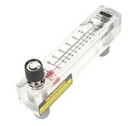 YDuupxe Misuratore di Portata Contatore dell'acqua per Liquidi Tubig Regolatore del Rotametro in 0,1-0,5 GPM Filettatura Femmina ZG1 / 4 Manopola Regolabile Tipo di Pannello Acrilico Trasparente,