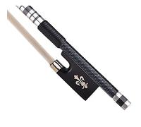 YDuupxe per Violino, Costruzione in Fibra di Carbonio, Design Squisito in Ebano, Ottimo Equilibrio e Distribuzione del Peso per Violinisti 4/4