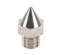 YDuupxe Punta Ugello Stampante 3D Temprata in Lega 0,4 Mm, Placcato Ni M6 X 13,8 Mm, per PLA, ABS, PETG, PTU, PP, PC, Serie Raise3D N Pro2 Pro3 E2