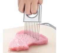 YDuupxe Punte in Acciaio Inossidabile Veg Fruit Help Patate Pelapatate Chopper Supporto per Cipolla per Verdure Frutta Cutter Supporto per Cipolla Taglierina per Frutta Stabile Treppiede Tenda a