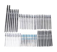 YDuupxe Set di Lame per Seghetto Alternativo con Attacco a T da 57 Pezzi, Lame per Multiuso HCS HSS SK5 per Tagliare Legno, Plastica, PVC, Metallo, Compatibili con Seghetto Alternativo