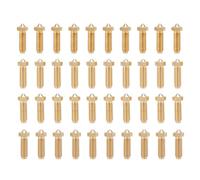 YDuupxe Set Ugelli per Stampante 3D in Ottone 0,2 0,4 0,6 0,8 Mm 40 Pezzi | Struttura in Ottone, Sostituzione Hot End, Filamento PLA ABS PETG, Resistenza Al Calore 320C, Compatibile con Kobra S1 Combo