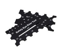 YDuupxe Strumento per Misurare gli Occhi di Sicurezza, 2 Pezzi Righello di Misurazione in Acrilico per Occhi di Animali di Peluche Fai-da-te Gamma di Diametro 4-32 Mm Forniture Artigianali