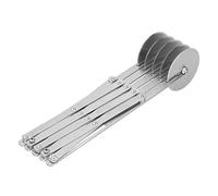 YDuupxe Tagliapasta a più Ruote, Tagliapizza Regolabile in Acciaio Inossidabile per Ristorante con Ruote da 5,5 Cm, Efficiente Strumento per Dividere i Brownie del Pane e dell'impasto (#2)