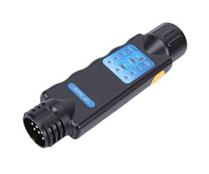 YDuupxe Tester per Prese per Rimorchio con LED, Involucro in ABS e Perni in Ottone Placcato Argento per un Controllo Efficiente del Circuito dei Sistemi a 12 V in Rimorchi e Camion