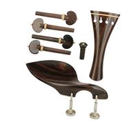 YDVGERTH Accessori per Violino Perno di Coda per ASSE di Corda per Cordiera per Violino A 4 Corde in Legno di Bosso per Violino, Accessori per Violino con Tappo per Perno di Corda(3/4)