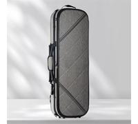 YDVGERTH Custodia del Violino Custodia per Violino in Tela 4/4 con Manici Borsa a Tracolla Ultraleggera Impermeabile a rombo(Gray)