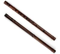 YDVGERTH Flauto di bambù Flauto di bambù Cinese Tradizionale in Mogano con 10 Fori Strumento Flauto di bambù Professionale Durevole(E Key)