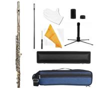 YDVGERTH Flauto traverso Flauto 16 Fori Chiusi Chiave C Flauto Concerto Performance Flauto Strumenti A Fiato Professionali Flauto Traverso con Chiave E(Bronze Red)
