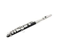 YDVGERTH Flauto traverso Flauto Piccolo Professionale di Mezza Misura in Chiave C Rame Bianco, Placcato Argento con Custodia Imbottita E Bastoncino in Stoffa