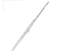 YDVGERTH Flauto traverso Flauto Placcato in Argento 16 Fori Chiave C Chiave E per Principianti Flauto in Rame Bianco per Principianti 16 Fori Chiave C