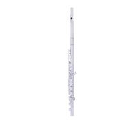 YDVGERTH Flauto traverso Strumento A Fiato Chiavi in Rame Bianco Chiave E Divisa Chiave C Argento 16 Chiavi A Foro Chiuso