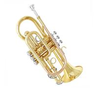 YDVGERTH Trombette Mellofono da Marcia Cornetta BB Key Tascabile Mini Tromba Strumento Musicale Professionale per Principianti