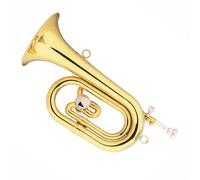 YDVGERTH Trombette Tromba da Do Diesis A Do Strumento Ottone Laccato Oro Portatile Tono Standard