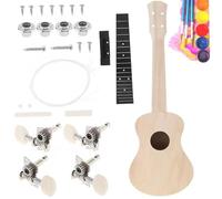 YDVGERTH Ukulele Kit Fai da Te per Ukulele da 23 Pollici Chitarra Hawaiana da Concerto Verniciabile per Principianti