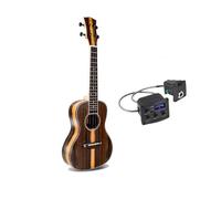 YDVGERTH Ukulele Ukulele 21 23 26 Pollici Ebano Mini Soprano Elettrico Concerto Tenore Chitarra Acustica 4 Corde Ukulele Pickup Vintage Opaco(B,21)