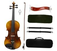 YDVGERTH Violino 4/4 Pannello Posteriore in Acero Tigrato per Violino Fatto A Mano, Tutti Gli Accessori in Ebano per Violino per Adulti in Legno Massello
