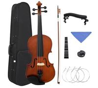 YDVGERTH Violino Strumento a Corde per Violino Acustico Naturale 4/4 per Violino in Legno con Parti e Accessori per silenziatore per Custodia ad Arco(Set2)