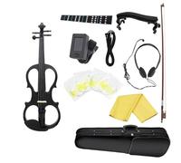 YDVGERTH Violino Violino Acustico Elettroacustico 4/4 Professionale Che Suona Uno Strumento di Pratica Violino con Poggiaspalla Cavo Custodia per Archetto(Set2)