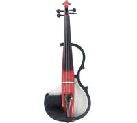 YDVGERTH Violino Violino Elettrico 4/4 con Cavo E Cuffie Violino Rosso Violino Professionale per Violinisti