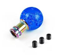 YDXHERTA Pomello del cambio manuale per auto Testa del cambio in acrilico Bolla trasparente in cristallo Pomello del cambio trasparente blu rosa Pezzi Di Ricambio(Deep blue)
