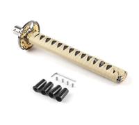 YDXHERTA Pomello Del Cambio Universale Per Spada Samurai Da 260 Mm Pomello Del Cambio Per Coltello Katana Samurai Con Adattatori LC101589 Pezzi Di Ricambio(Gold with Black)