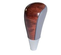 YDXHERTA Pomello Leva Cambio Automatico Del Cambio Per Corolla Per Camry Per Harrier Per Fortuner Corona In Pelle Di Noce Car Styling Pezzi Di Ricambio(Wood-Grey Leather)