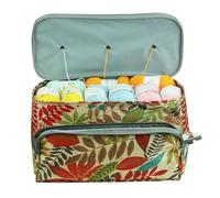 YDYAENIO Borsa Portaoggetti Borsa for Lavorare a Maglia Custodia for Filati Che trasporta Ferri da Uncinetti for Accessori for Cucire Cestino(Khaki)