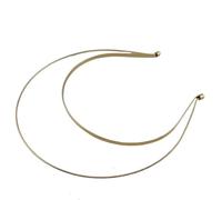 YDYAENIO Fascia for capelli in metallo a due strati a doppio filo | 5PCS Nero/Argento/Rosa Golde Dea Aura Fasce for capelli Tiara Corona Cerchi for capelli FAI DA TE